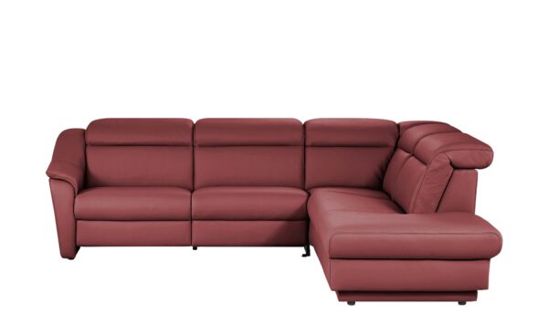 himolla Ecksofa Leder  9707 ¦ rot ¦ Maße (cm): B: 275 H: 84 T: 245 Polstermöbel > Sofas > Ecksofas - Höffner