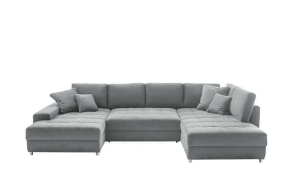 bobb Wohnlandschaft  Arissa de Luxe ¦ grau ¦ Maße (cm): B: 353 H: 84 T: 209 Polstermöbel > Sofas > Schlafsofas - Höffner