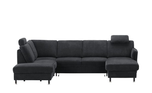 meinSofa Wohnlandschaft  Veit ¦ schwarz ¦ Maße (cm): B: 305 H: 90 T: 200 Polstermöbel > Sofas > Schlafsofas - Höffner