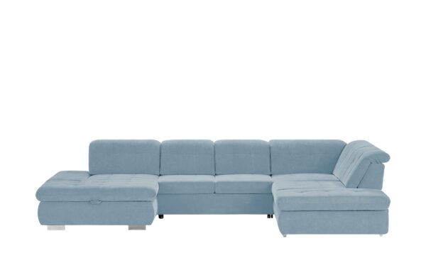 Lounge Collection Wohnlandschaft  Spencer ¦ blau ¦ Maße (cm): B: 382 H: 102 T: 260 Polstermöbel > Sofas > Schlafsofas - Höffner