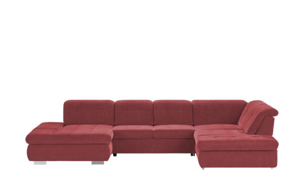 Lounge Collection Wohnlandschaft  Spencer ¦ rot ¦ Maße (cm): B: 382 H: 102 T: 260 Polstermöbel > Sofas > Schlafsofas - Höffner