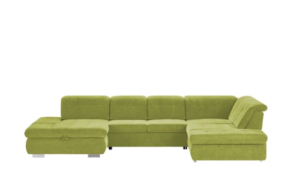 Lounge Collection Wohnlandschaft  Spencer ¦ grün ¦ Maße (cm): B: 382 H: 102 T: 260 Polstermöbel > Sofas > Schlafsofas - Höffner