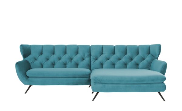 pop Ecksofa  Caldara ¦ türkis/petrol ¦ Maße (cm): B: 300 H: 94 T: 175 Polstermöbel > Sofas > Ecksofas - Höffner