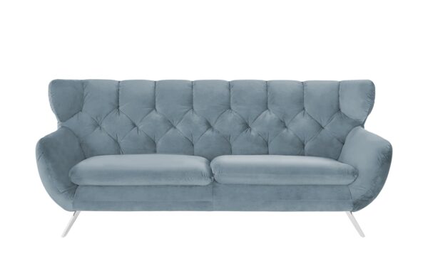 pop Sofa  Caldara ¦ blau ¦ Maße (cm): B: 225 H: 94 T: 95 Polstermöbel > Sofas > 3-Sitzer - Höffner