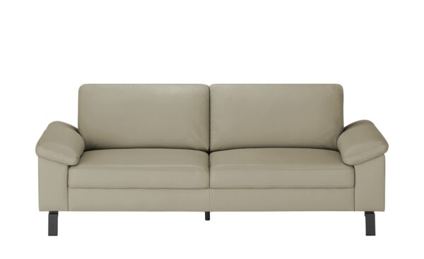 Max Schelling Ledersofa  Maximum ¦ grau ¦ Maße (cm): B: 224 H: 86 T: 97 Polstermöbel > Sofas > 3-Sitzer - Höffner