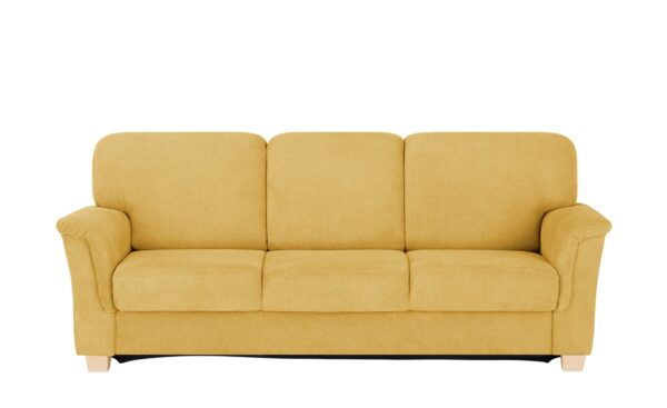 smart Sofa  Valencia ¦ gelb ¦ Maße (cm): B: 224 H: 90 T: 93 Polstermöbel > Sofas > 3-Sitzer - Höffner