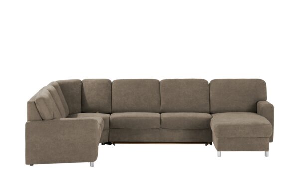 smart Wohnlandschaft  Valencia ¦ braun ¦ Maße (cm): B: 341 H: 90 T: 173 Polstermöbel > Sofas > Schlafsofas - Höffner