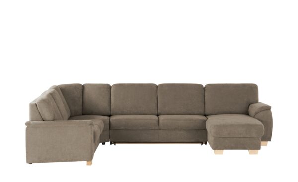 smart Wohnlandschaft  Valencia ¦ braun ¦ Maße (cm): B: 341 H: 90 T: 187 Polstermöbel > Sofas > Schlafsofas - Höffner