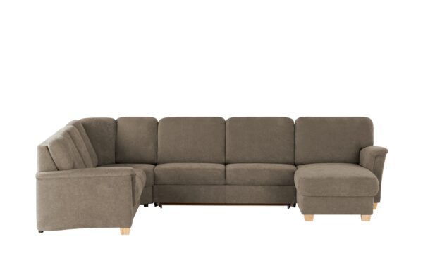 smart Wohnlandschaft  Valencia ¦ braun ¦ Maße (cm): B: 341 H: 90 T: 179 Polstermöbel > Sofas > Schlafsofas - Höffner