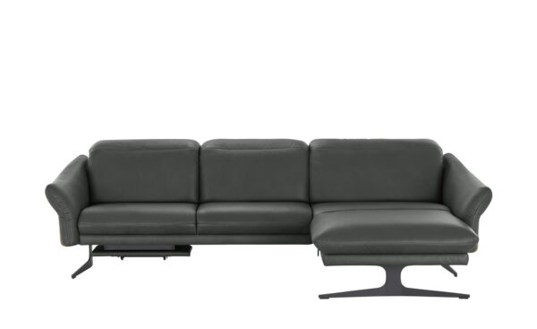 himolla Ecksofa Leder  1059 ¦ grau ¦ Maße (cm): B: 284 H: 83 T: 179 Polstermöbel > Sofas > Ecksofas - Höffner