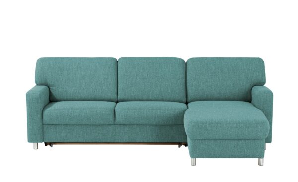 smart Ecksofa  Valencia ¦ türkis/petrol ¦ Maße (cm): B: 267 H: 90 T: 173 Polstermöbel > Sofas > Ecksofas - Höffner