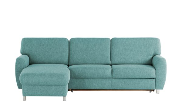 smart Ecksofa  Valencia ¦ türkis/petrol ¦ Maße (cm): B: 263 H: 90 T: 173 Polstermöbel > Sofas > Ecksofas - Höffner