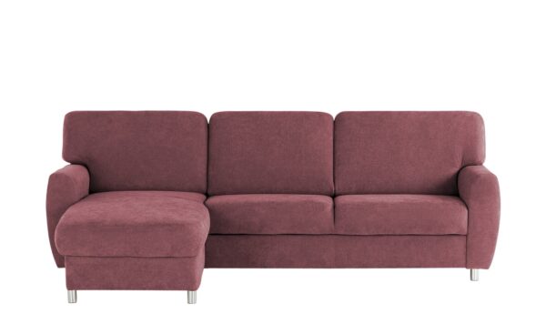 smart Ecksofa  Valencia ¦ rot ¦ Maße (cm): B: 263 H: 90 T: 173 Polstermöbel > Sofas > Ecksofas - Höffner