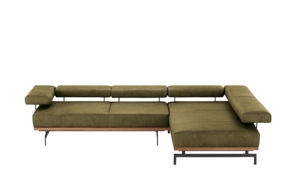 JOOP! Ecksofa Leder  24/7 8106 ¦ grün ¦ Maße (cm): B: 237 H: 85 T: 295 Polstermöbel > Sofas > Ecksofas - Höffner