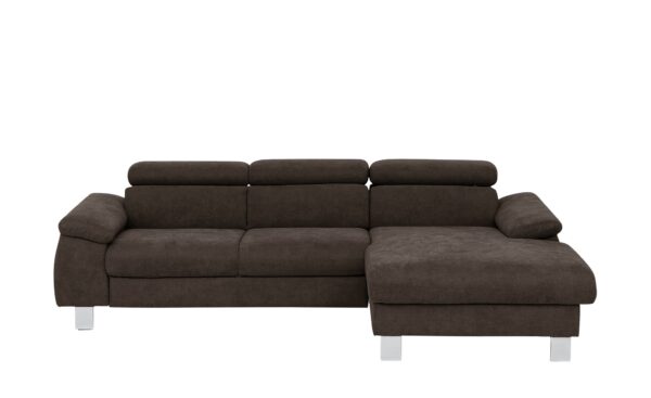 uno Ecksofa  Micky ¦ braun ¦ Maße (cm): B: 244 H: 72 T: 166 Polstermöbel > Sofas > Ecksofas - Höffner