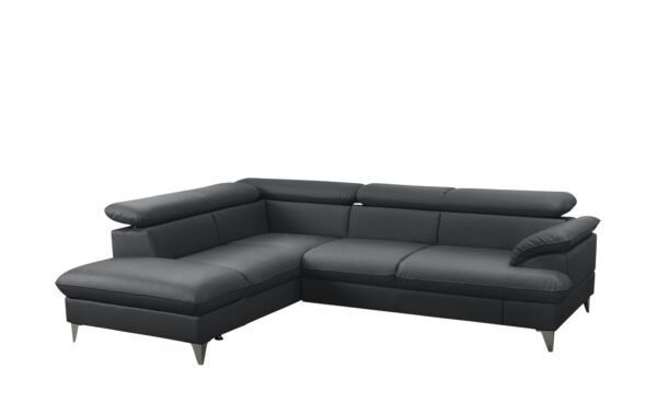 uno Ecksofa  David ¦ schwarz ¦ Maße (cm): B: 208 H: 74 T: 256 Polstermöbel > Sofas > Ecksofas - Höffner