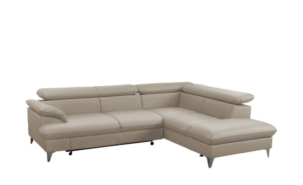 uno Ecksofa  David ¦ beige ¦ Maße (cm): B: 256 H: 74 T: 208 Polstermöbel > Sofas > Ecksofas - Höffner