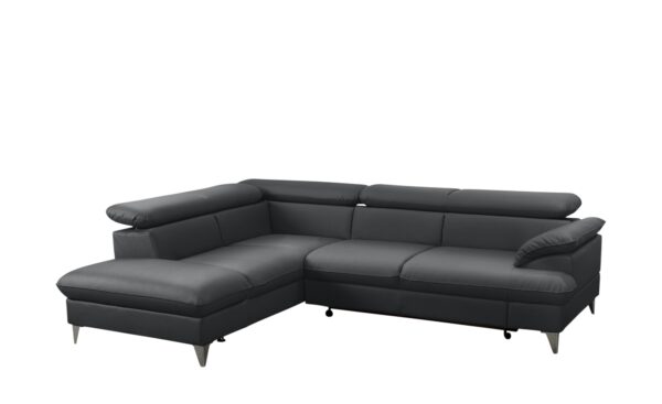 uno Ecksofa  David ¦ schwarz ¦ Maße (cm): B: 208 H: 74 T: 256 Polstermöbel > Sofas > Ecksofas - Höffner