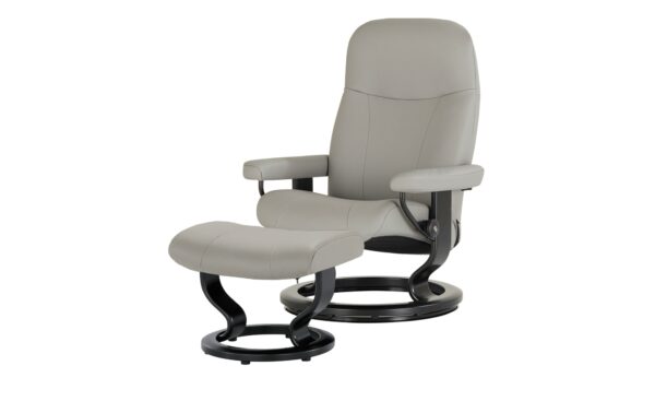 Stressless Sessel-Hocker-Set  Garda M ¦ grau ¦ Maße (cm): B: 76 H: 100 T: 71 Polstermöbel > Sessel > Relaxsessel - Höffner