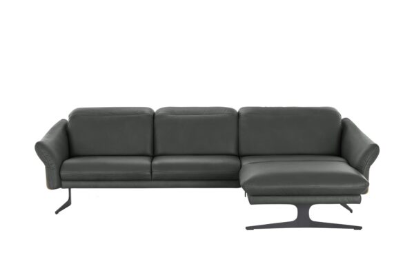 himolla Ecksofa Leder  1059 ¦ grau ¦ Maße (cm): B: 284 H: 83 T: 179 Polstermöbel > Sofas > Ecksofas - Höffner