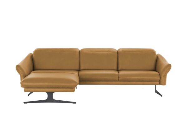 himolla Ecksofa Leder  1059 ¦ gelb ¦ Maße (cm): B: 284 H: 83 T: 179 Polstermöbel > Sofas > Ecksofas - Höffner