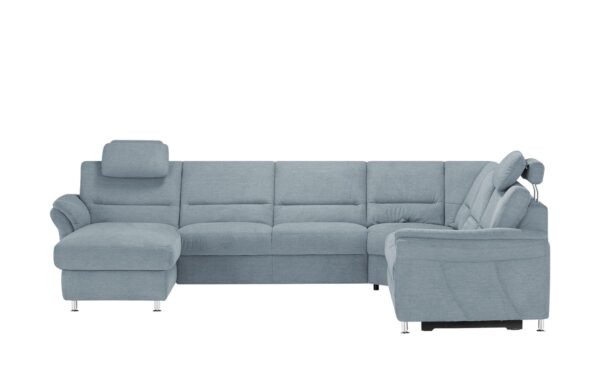 meinSofa Wohnlandschaft  Donald ¦ blau ¦ Maße (cm): B: 330 H: 89 T: 262 Polstermöbel > Sofas > Wohnlandschaften - Höffner