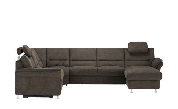 meinSofa Wohnlandschaft  Donald ¦ braun ¦ Maße (cm): B: 330 H: 89 T: 262 Polstermöbel > Sofas > Wohnlandschaften - Höffner