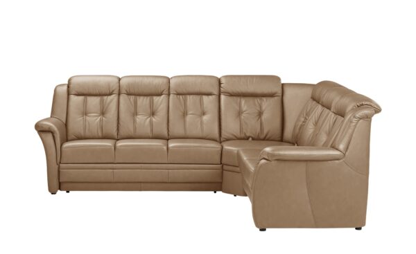 Polstermöbel Oelsa Komfort-Ecksofa aus Leder  Andorra ¦ braun ¦ Maße (cm): B: 238 H: 99 T: 170 Polstermöbel > Sofas > Ecksofas - Höffner