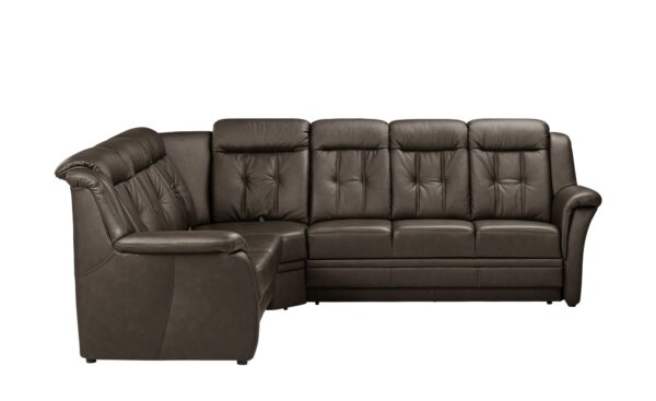 Polstermöbel Oelsa Komfort-Ecksofa aus Leder  Andorra ¦ braun ¦ Maße (cm): B: 238 H: 99 T: 170 Polstermöbel > Sofas > Ecksofas - Höffner