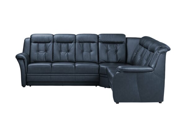 Polstermöbel Oelsa Komfort-Ecksofa aus Leder  Andorra ¦ türkis/petrol ¦ Maße (cm): B: 238 H: 99 T: 170 Polstermöbel > Sofas > Ecksofas - Höffner