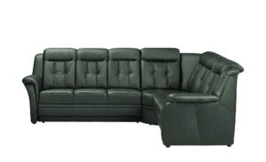 Polstermöbel Oelsa Komfort-Ecksofa aus Leder  Andorra ¦ grün ¦ Maße (cm): B: 238 H: 99 T: 170 Polstermöbel > Sofas > Ecksofas - Höffner