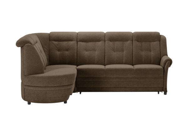 Polstermöbel Oelsa Ecksofa  Andorra ¦ braun ¦ Maße (cm): B: 286 H: 102 T: 185 Polstermöbel > Sofas > Ecksofas - Höffner