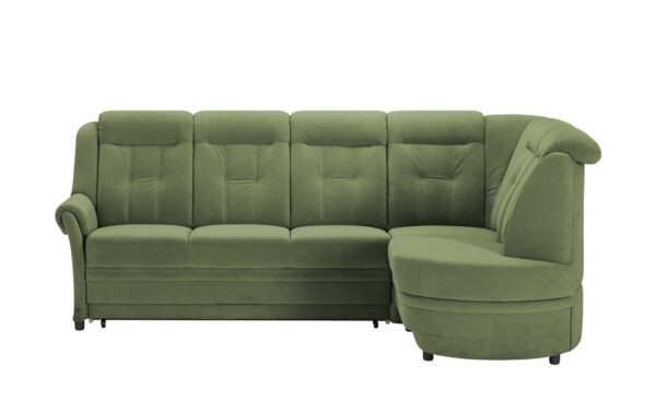 Polstermöbel Oelsa Ecksofa  Andorra ¦ grün ¦ Maße (cm): B: 286 H: 102 T: 185 Polstermöbel > Sofas > Ecksofas - Höffner