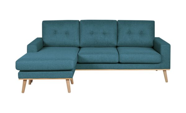 Ecksofa beidseitig stellbar Cristy ¦ türkis/petrol ¦ Maße (cm): B: 211 H: 88 T: 139 Polstermöbel > Sofas > Ecksofas - Höffner