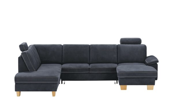 meinSofa Wohnlandschaft  Samu ¦ blau ¦ Maße (cm): B: 316 H: 90 T: 235 Polstermöbel > Sofas > Schlafsofas - Höffner