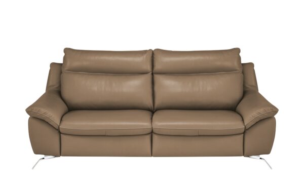 Natuzzi Editions Sofa  Orlando ¦ braun ¦ Maße (cm): B: 219 H: 94 T: 95 Polstermöbel > Sofas > 3-Sitzer - Höffner