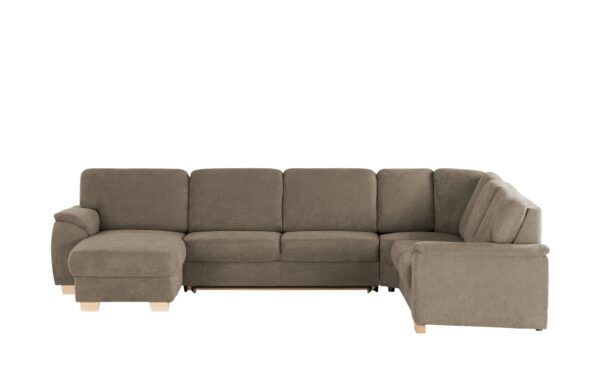 smart Wohnlandschaft  Valencia ¦ braun ¦ Maße (cm): B: 341 H: 90 T: 254 Polstermöbel > Sofas > Schlafsofas - Höffner