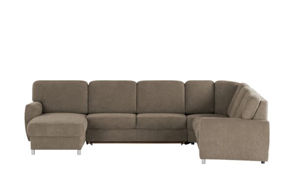 smart Wohnlandschaft  Valencia ¦ braun ¦ Maße (cm): B: 341 H: 90 T: 240 Polstermöbel > Sofas > Schlafsofas - Höffner