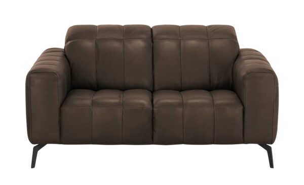 Natuzzi Editions Ledersofa  Portento ¦ braun ¦ Maße (cm): B: 162 H: 78 T: 109 Polstermöbel > Sofas > 2-Sitzer - Höffner