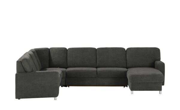 smart Wohnlandschaft  Valencia ¦ schwarz ¦ Maße (cm): B: 341 H: 90 T: 173 Polstermöbel > Sofas > Schlafsofas - Höffner