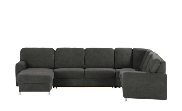 smart Wohnlandschaft  Valencia ¦ schwarz ¦ Maße (cm): B: 341 H: 90 T: 240 Polstermöbel > Sofas > Schlafsofas - Höffner