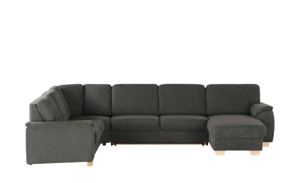 smart Wohnlandschaft  Valencia ¦ schwarz ¦ Maße (cm): B: 341 H: 90 T: 187 Polstermöbel > Sofas > Schlafsofas - Höffner