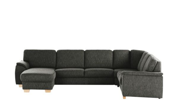 smart Wohnlandschaft  Valencia ¦ schwarz ¦ Maße (cm): B: 341 H: 90 T: 254 Polstermöbel > Sofas > Wohnlandschaften - Höffner