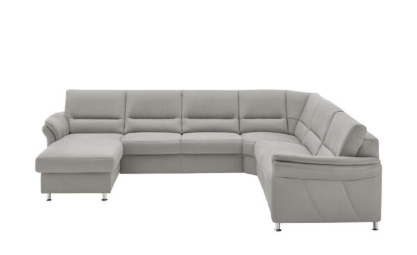 meinSofa Wohnlandschaft mit Boxspringpolsterung  Donald ¦ grau ¦ Maße (cm): B: 330 H: 89 T: 262 Polstermöbel > Sofas > Wohnlandschaften - Höffner