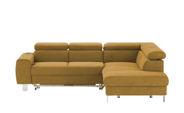 uno Ecksofa  Los Angeles ¦ gelb ¦ Maße (cm): B: 249 H: 72 Polstermöbel > Sofas > Ecksofas - Höffner