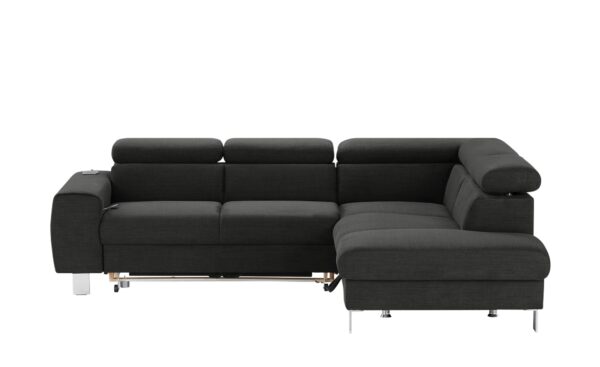 uno Ecksofa  Los Angeles ¦ schwarz ¦ Maße (cm): B: 249 H: 72 Polstermöbel > Sofas > Ecksofas - Höffner