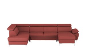 uno Wohnlandschaft  Apollo ¦ rot ¦ Maße (cm): B: 338 H: 96 T: 210 Polstermöbel > Sofas > Schlafsofas - Höffner