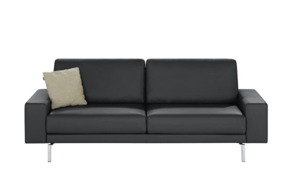 hülsta Sofa Sofabank aus Leder  HS 450 ¦ schwarz ¦ Maße (cm): B: 220 H: 85 T: 95 Polstermöbel > Sofas > Einzelsofas - Höffner