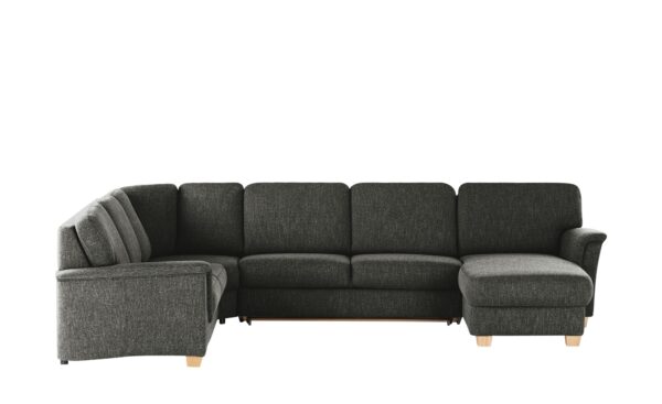 smart Wohnlandschaft  Valencia ¦ schwarz ¦ Maße (cm): B: 341 H: 90 T: 179 Polstermöbel > Sofas > Schlafsofas - Höffner