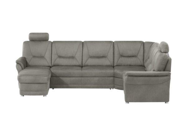 meinSofa Wohnlandschaft  Edda ¦ grau ¦ Maße (cm): B: 310 H: 96 T: 228 Polstermöbel > Sofas > Schlafsofas - Höffner